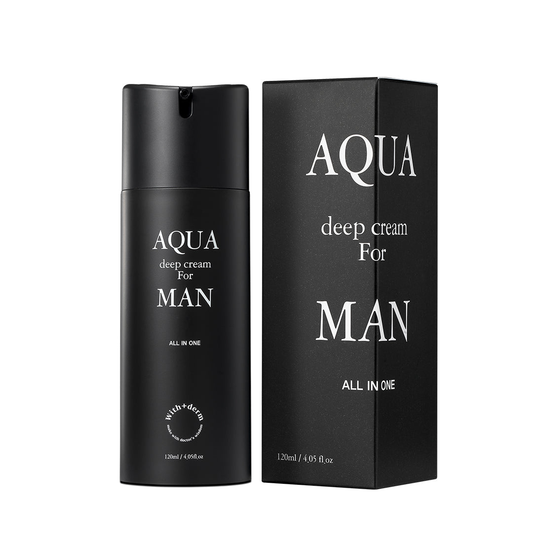 With+Derm - Aqua Deep Cream for Man 120ml