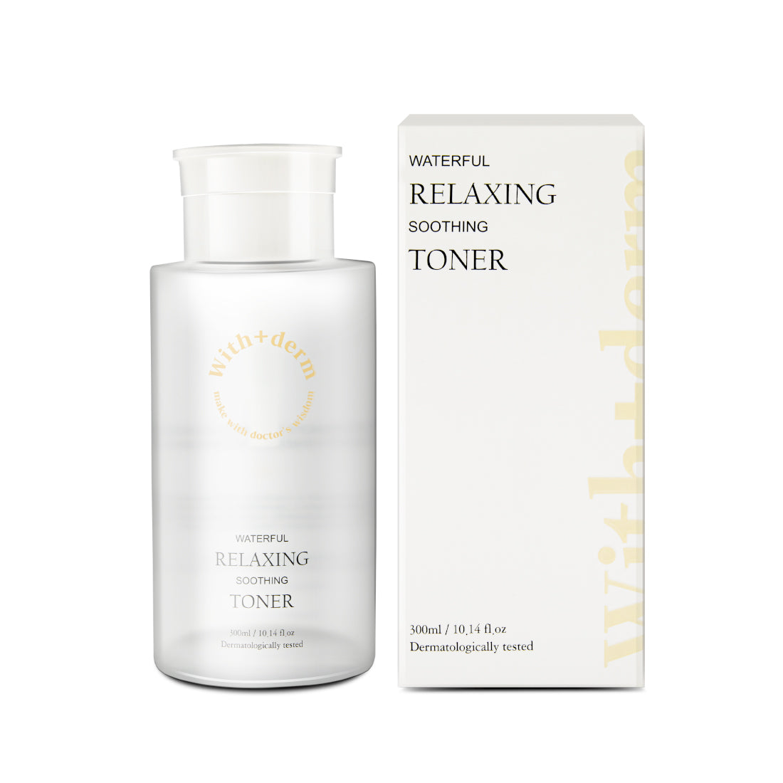 With+Derm Waterful relaxing soothing toner 300ml