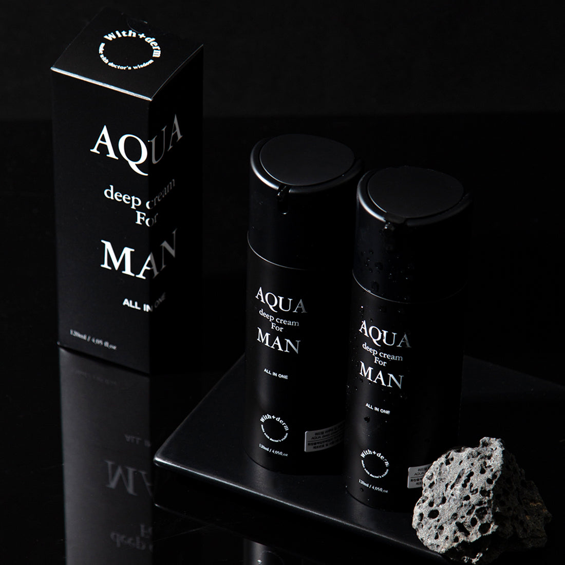 With+Derm - Aqua Deep Cream for Man 120ml