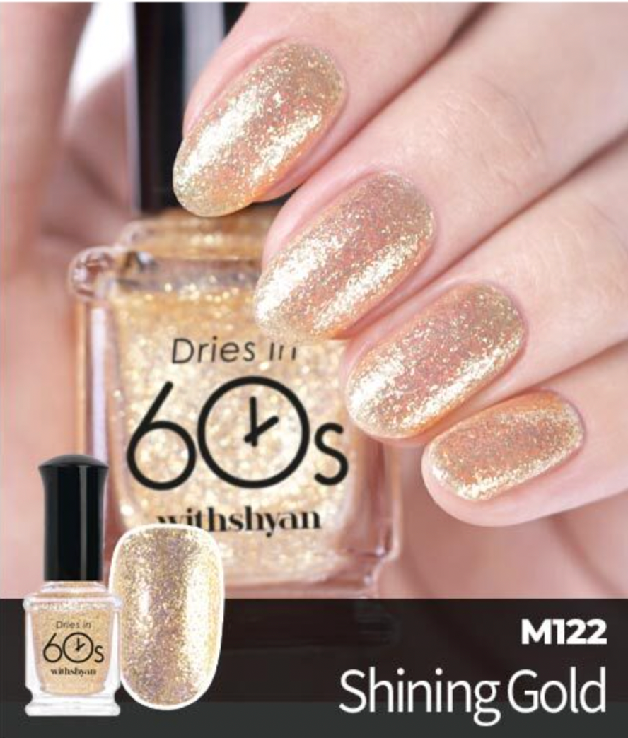 60S Nail #M122 Shining Gold