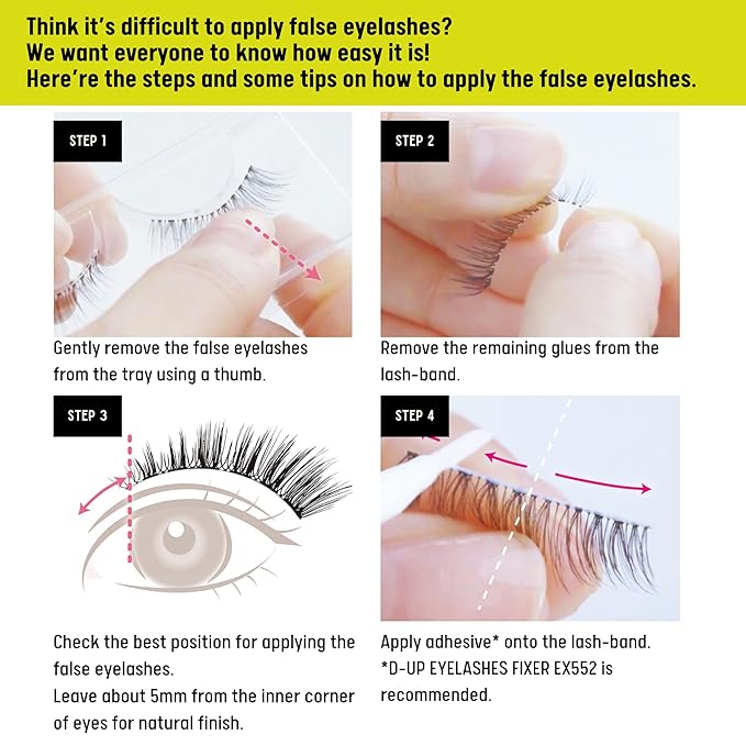D-Up Lashever False Eyelashe 102 Natural
