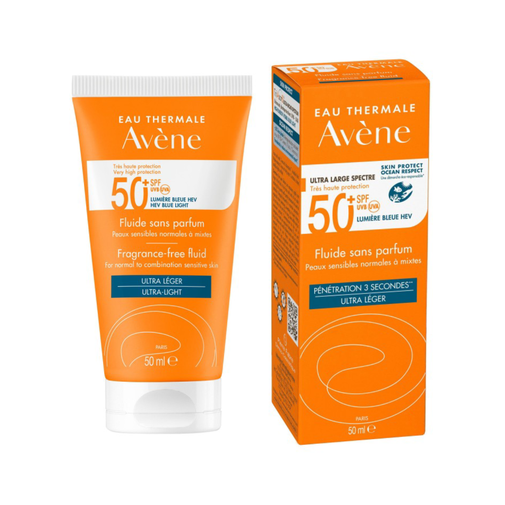 Avene - Very High Protection Fluid Fragrance Free SPF50+ 50ml (For Normal to Combination Skin)