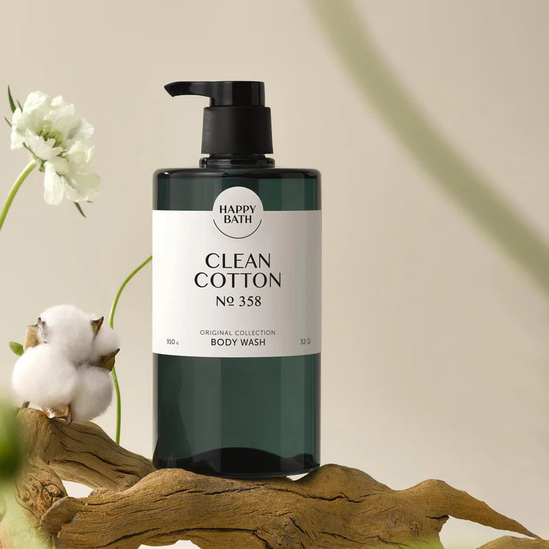 HAPPY BATH - Original Collection Clean Cotton Body Wash 910g