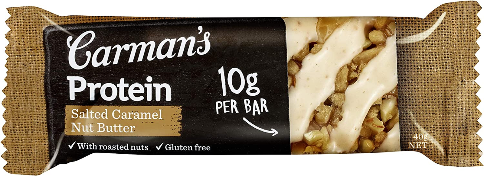 Carman's Gluten Free - Salted Caramel Nut Butter Protein Bar 35g