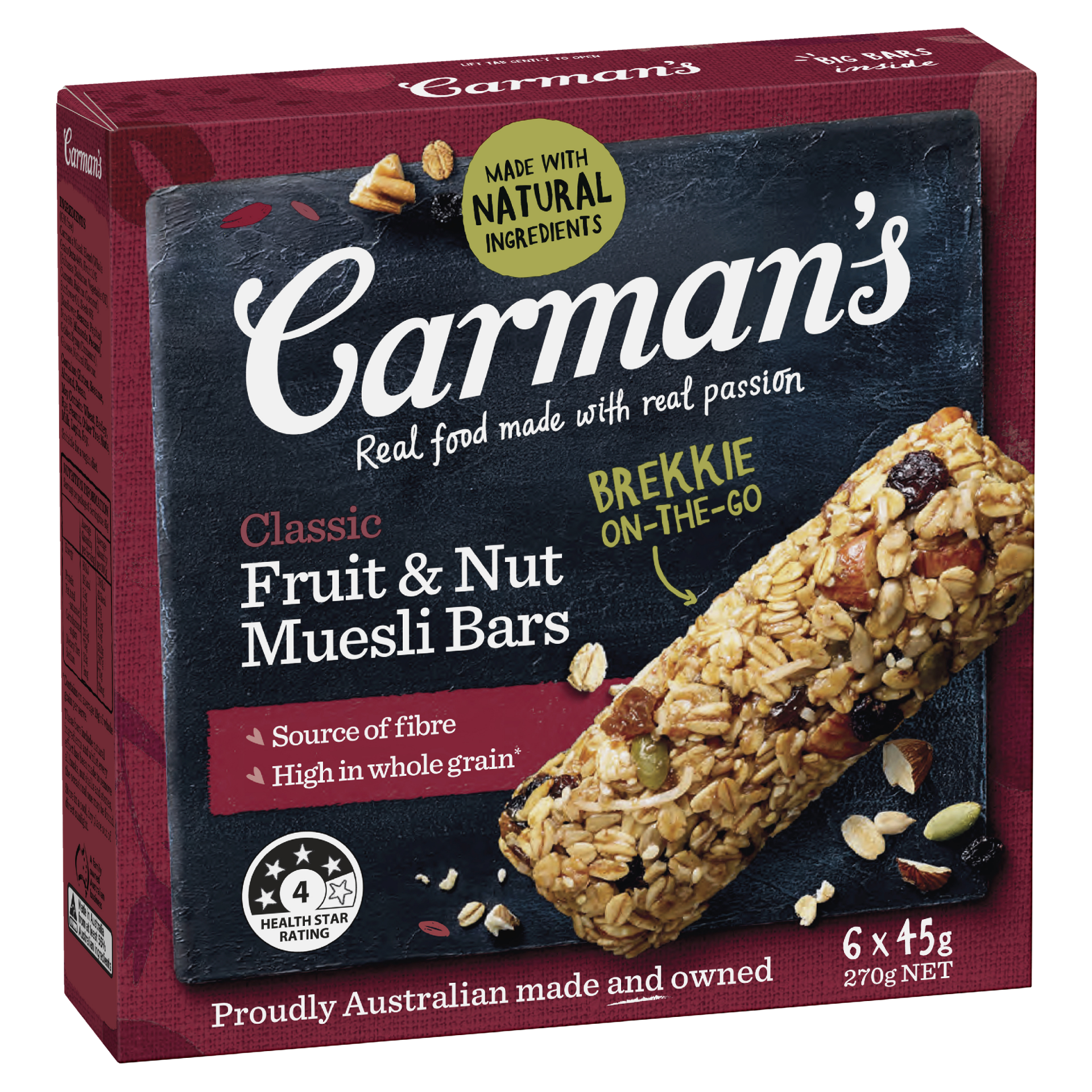 Carman's Muesli Bar - Classic Fruit & Nut Muesli Bar 40g