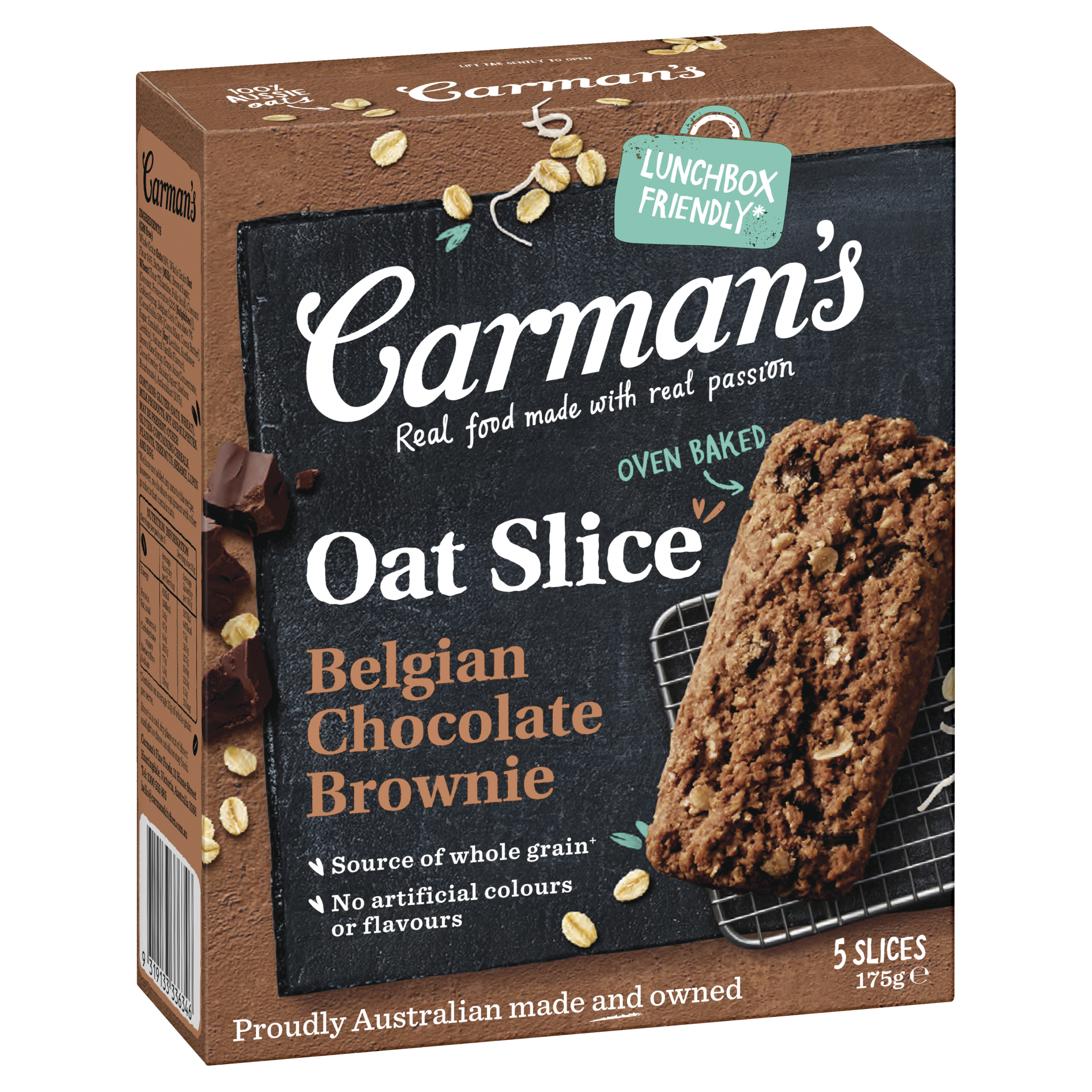 Carman's Oat Slice - Belgiam Chocolate Brownie 35g