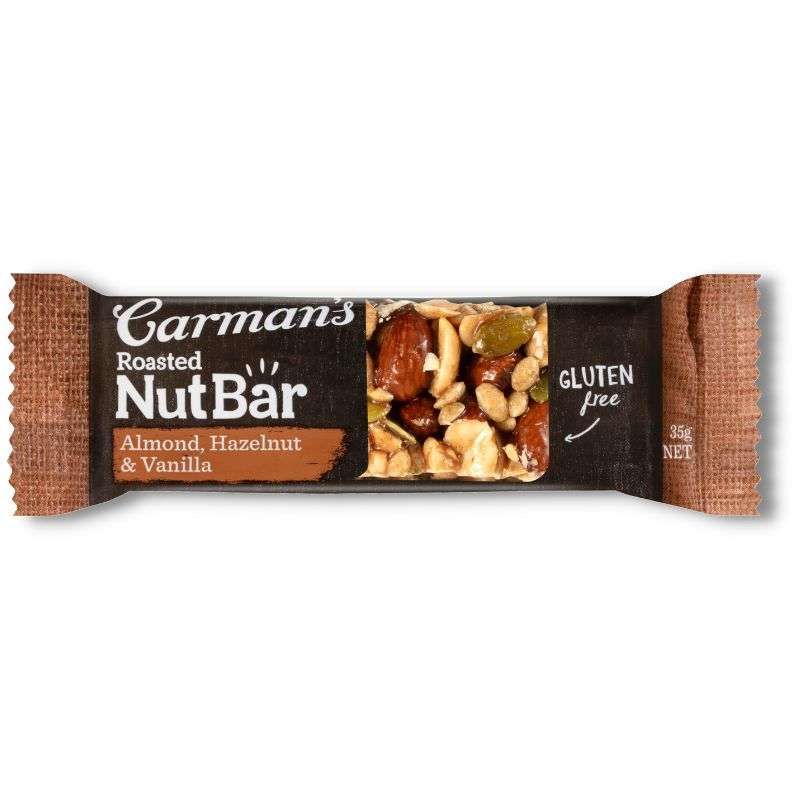 Carman's Gluten Free Nut Bar - Almond Hazelnut & Vanilla Nut Bar 35g