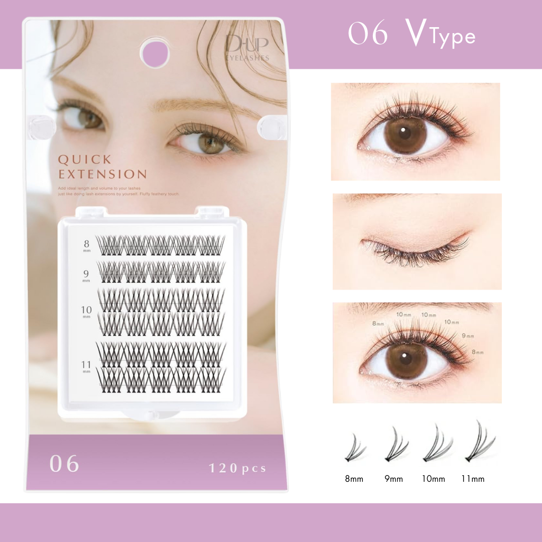 D-Up Quick Extension Eyelashes 06 Volume