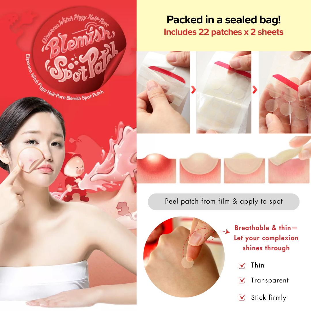 Elizavecca Witch Piggy Hell - Pore Blemish Spot Patch 44pcs