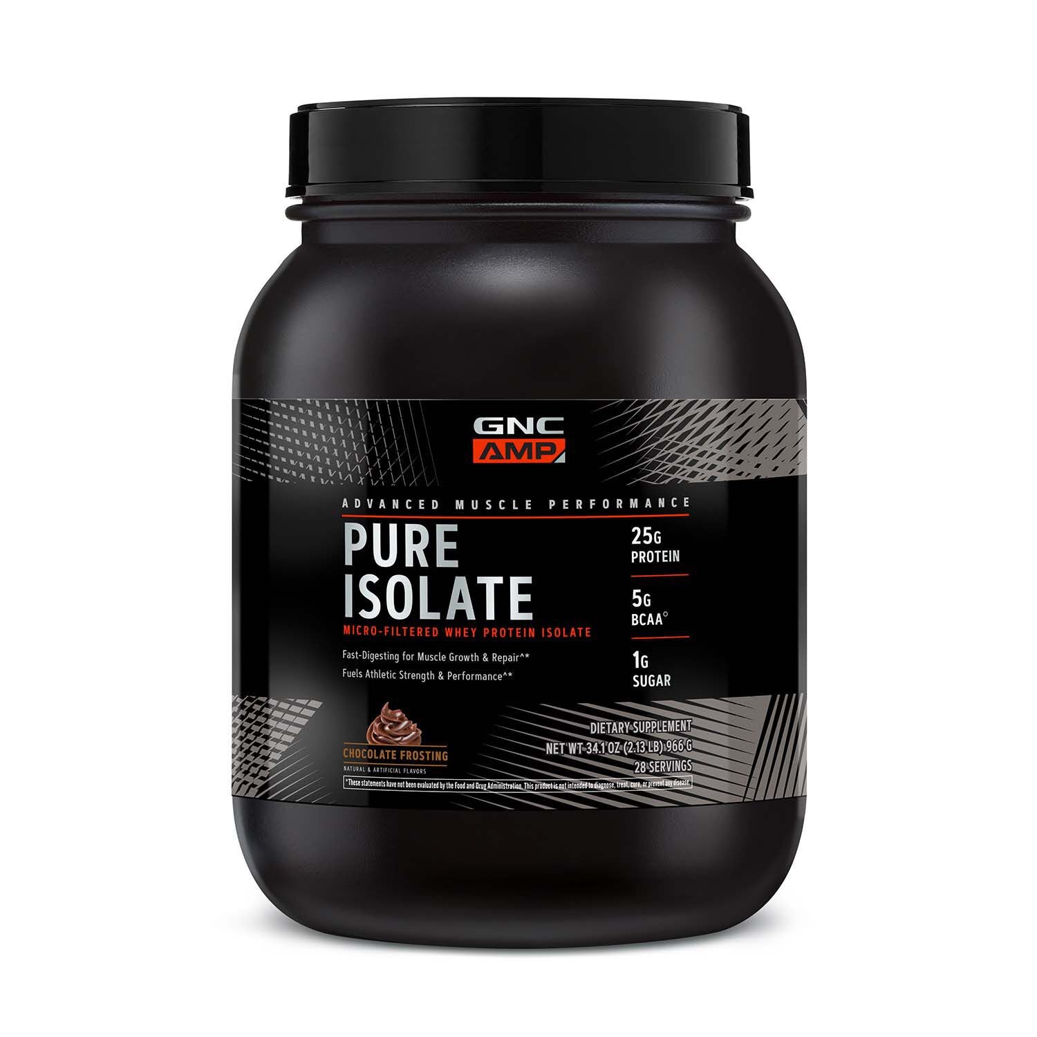 GNC - Pure Isolate Whey Protein - Chocolate Frosting (28 Servings)
