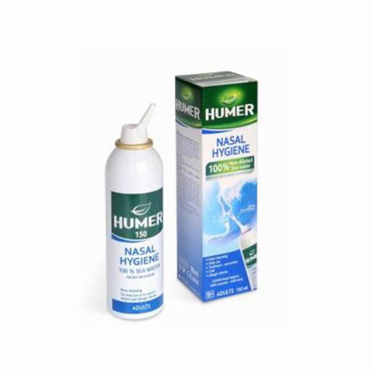 Humer Nasal Spray Daily Hygiene 100% Sea Water Adults (150ml)