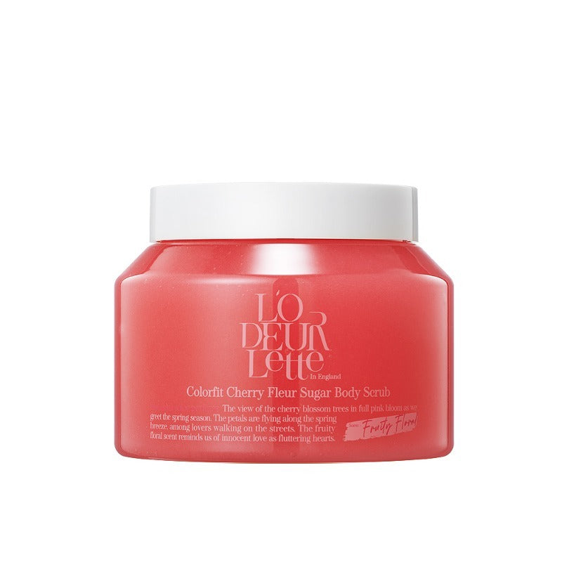 L'Odeurlette In England Color Fit Cherry Fleur Sugar Body Scrub 500g