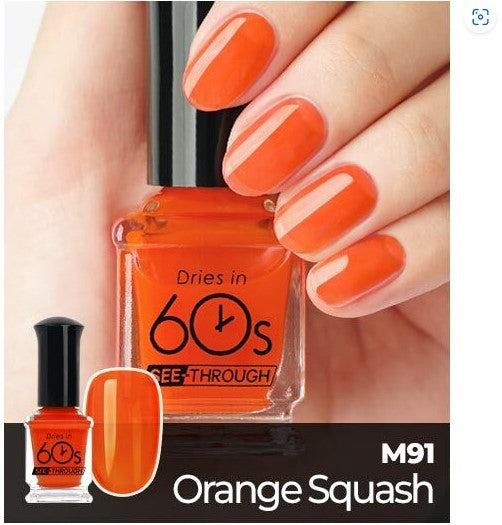 60S Nail #M91 Orange Squash