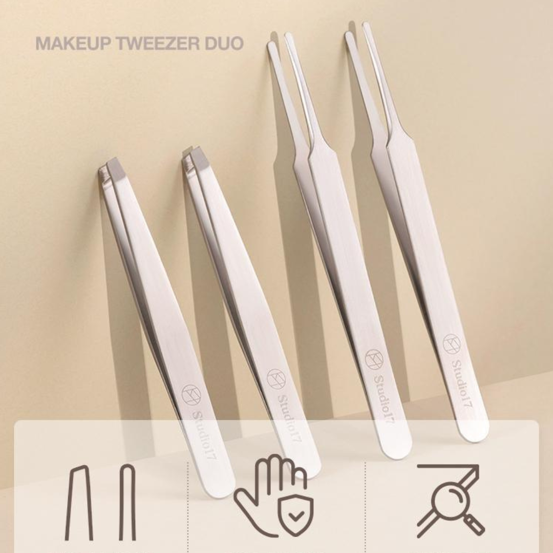 STUDIO 17 - Makeup Tweezer Duo