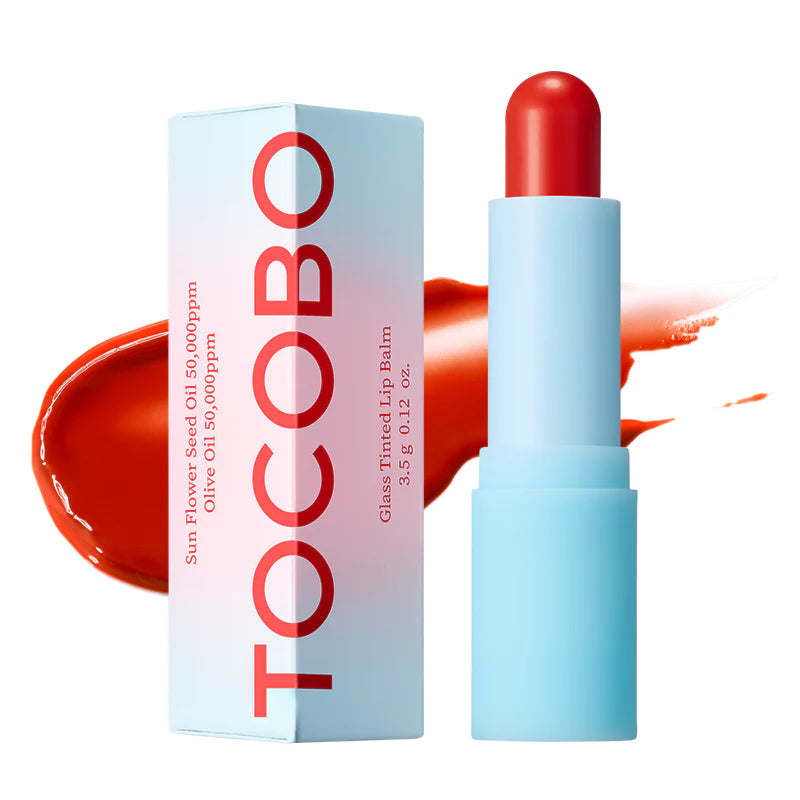 Tocobo - Glass Tinted Lip Balm 013 Tangerine Red