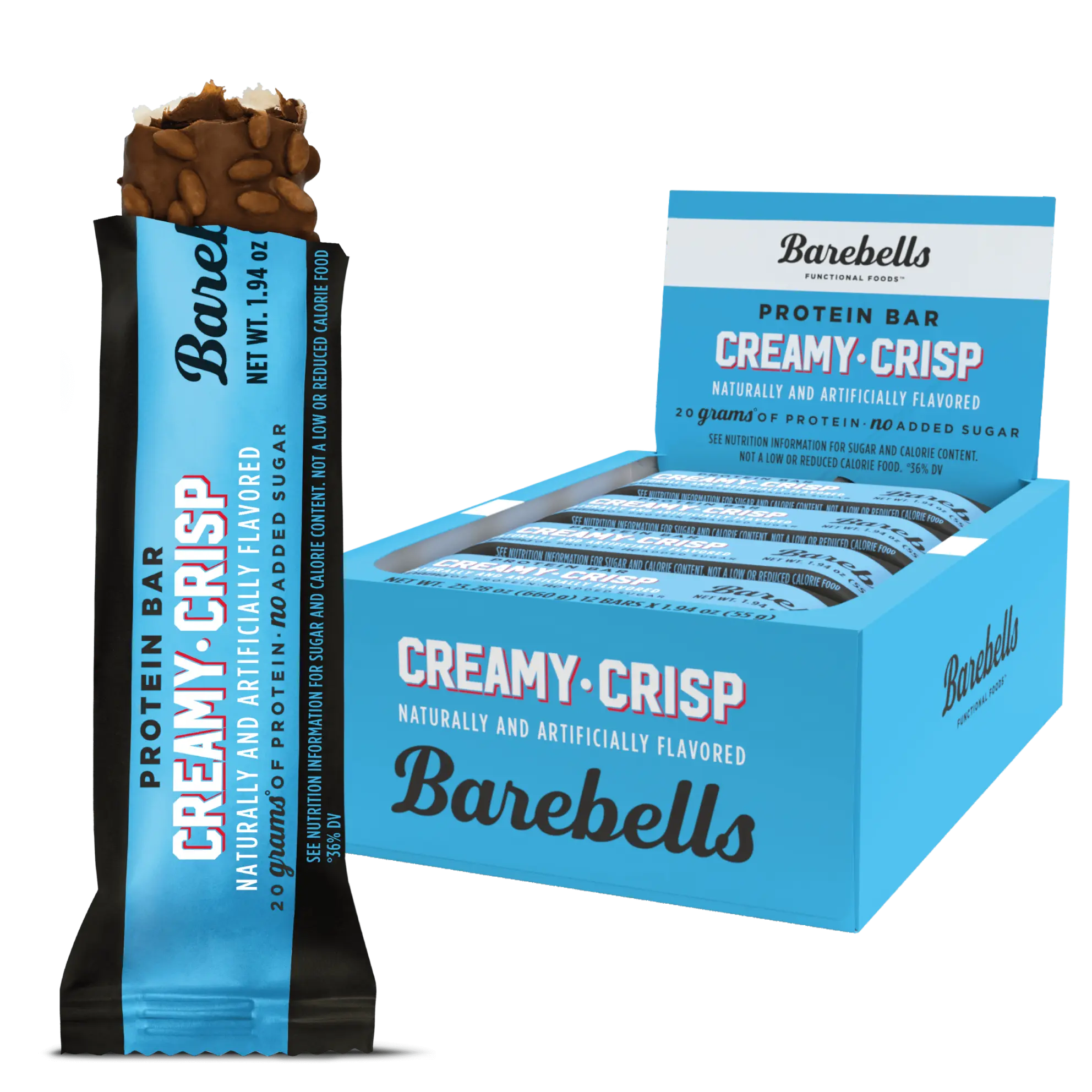 Barebellss - Protein Bar 55g Creamy Crisp (New!)