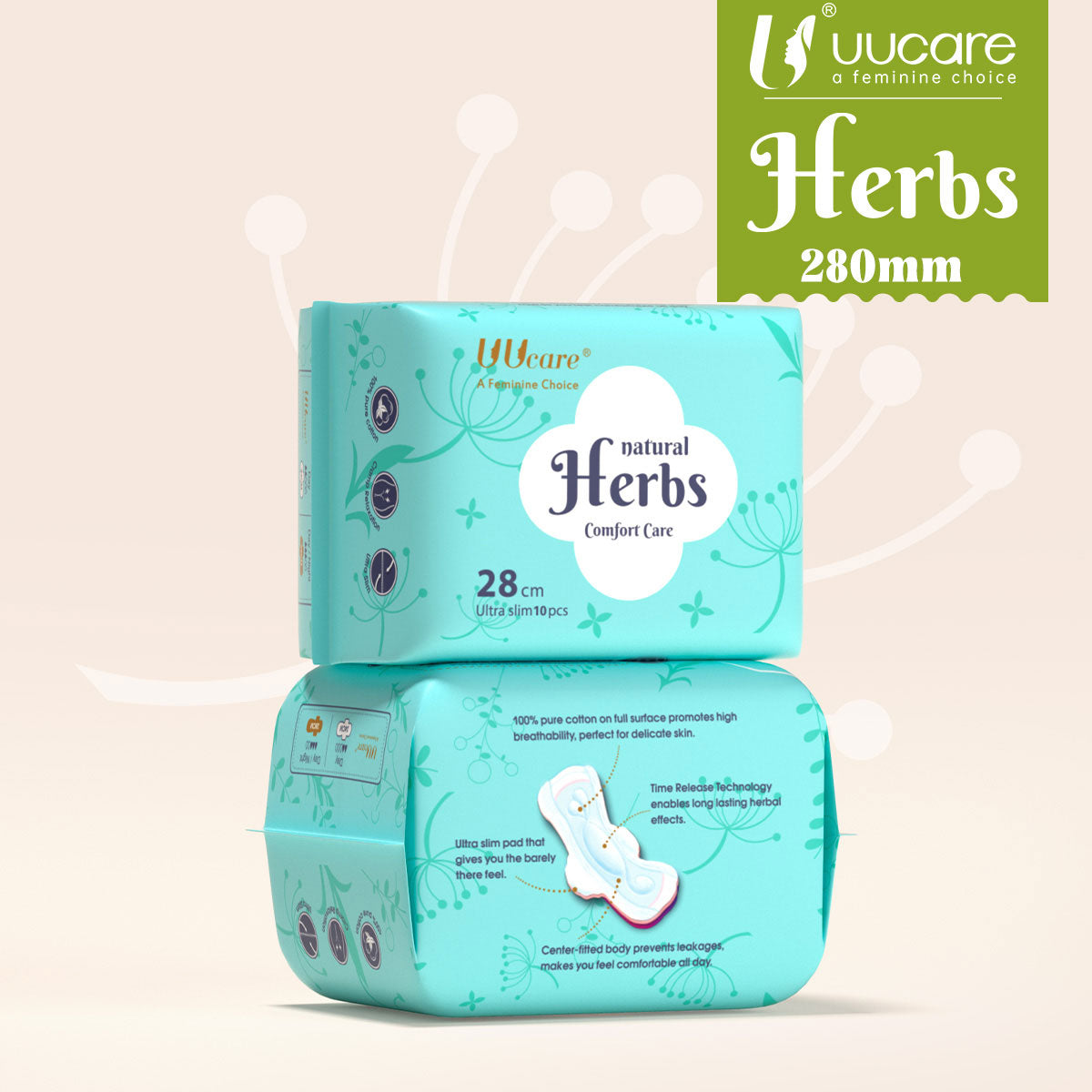 UUCare - Natural Herbs Day/Night 280mm x 10s