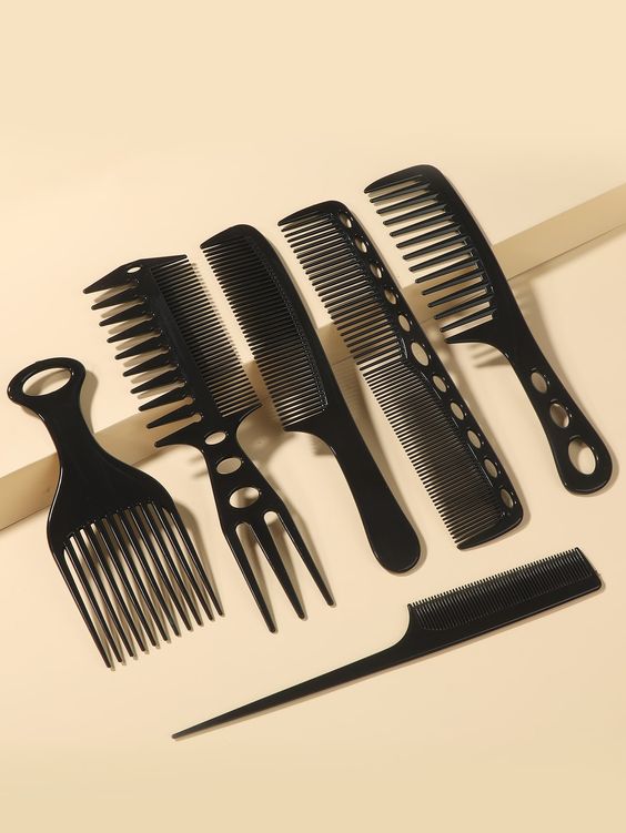 Hair Accessories - Hair Comb Set (Black)