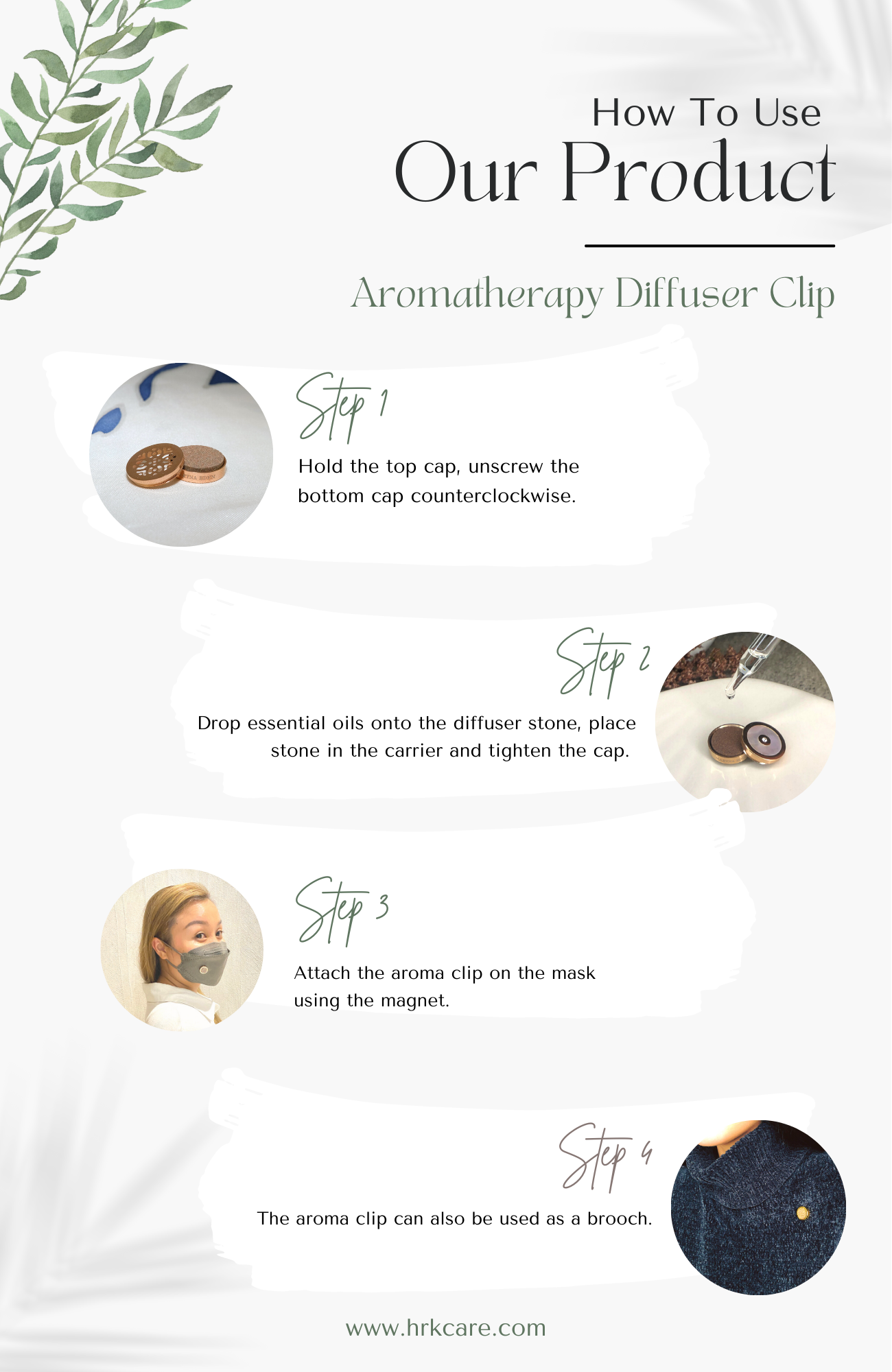 Maryna - Diffuser Clip Mother of Pearl Silver