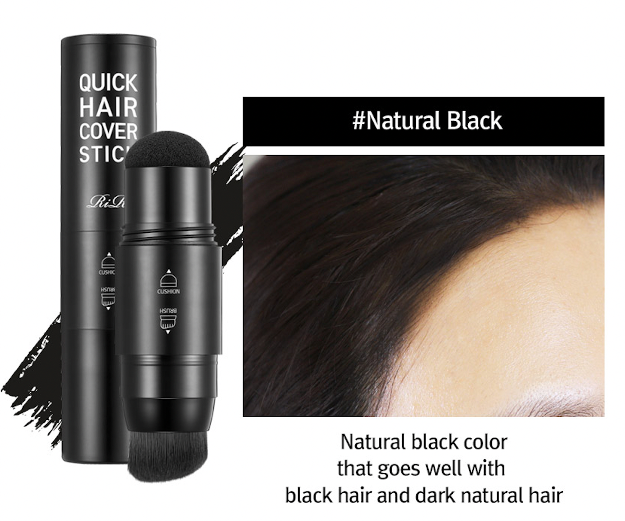 RiRe - Quick Hair Cover Stick (Natural Black)